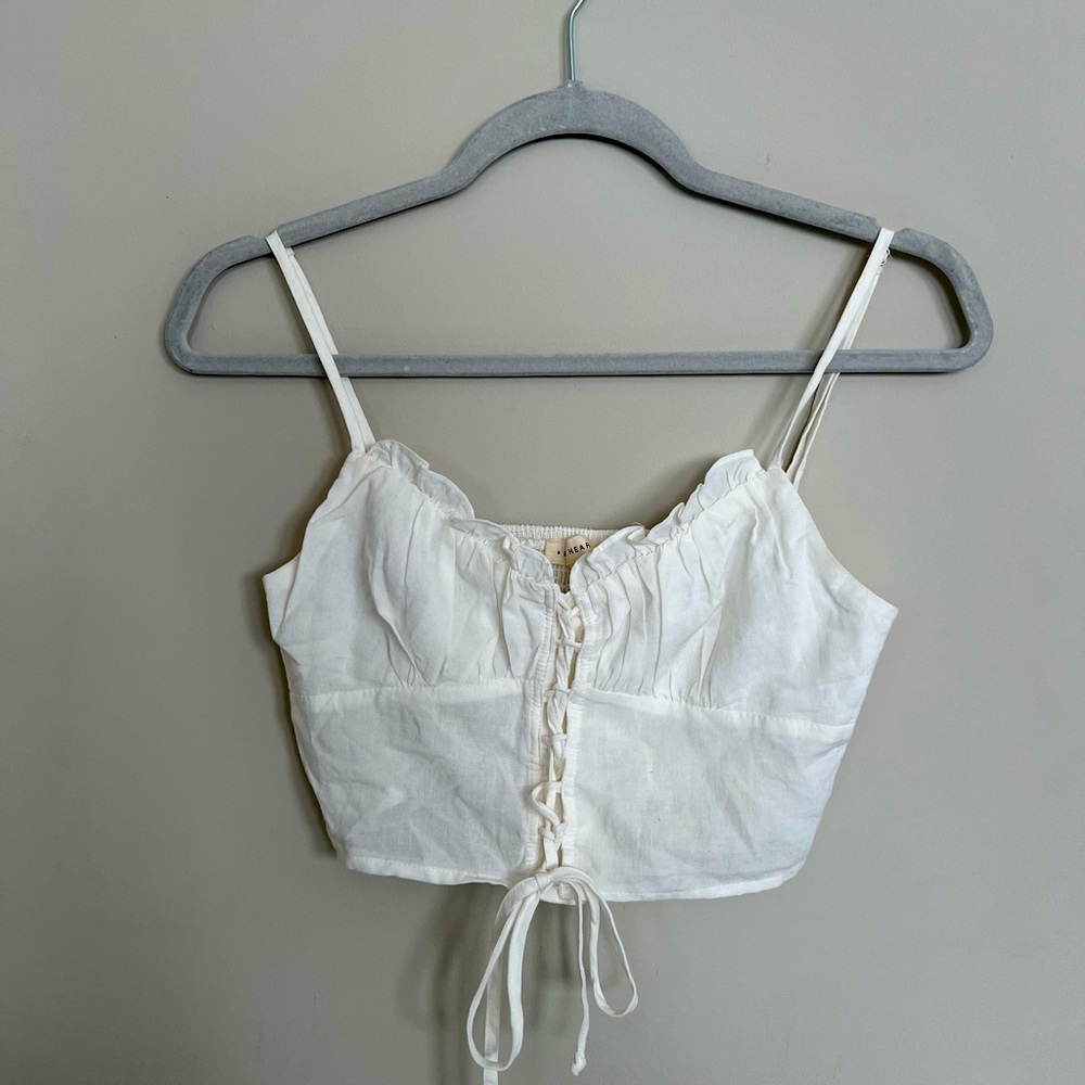Summer white crop top
